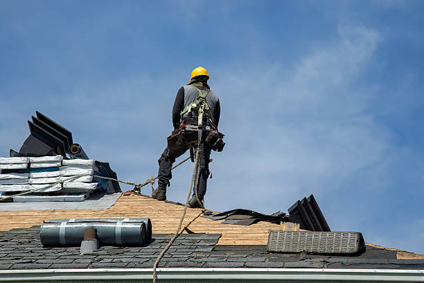 Professional Flat Roof Repair technician working in Belleville, PA